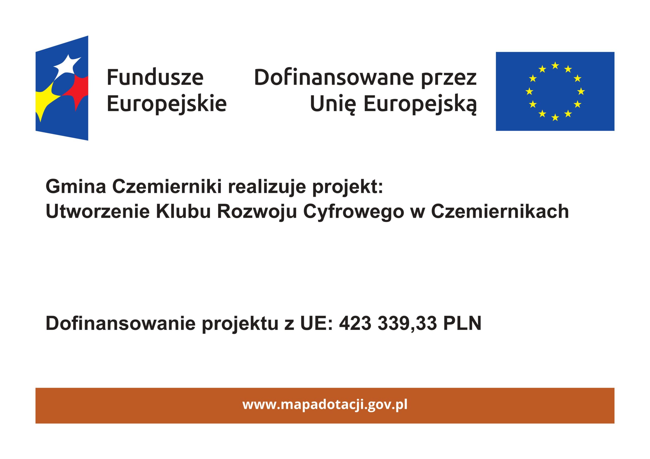 FE plakat A3 FE dla Rozwoju Społecznego