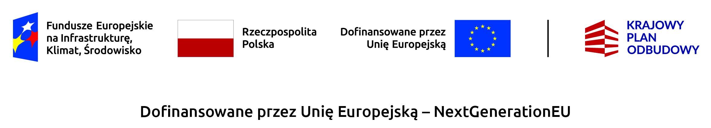 logotypy funduszy unijnych, flaga rzeczypospolitej polskiej