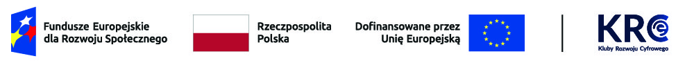 obrazek przedstawia logotypy Funduszy Europejskich dla rozwoju Społecznego , barwy Rzeczypospolitej Polskiej, barwy Unii Europejskiej