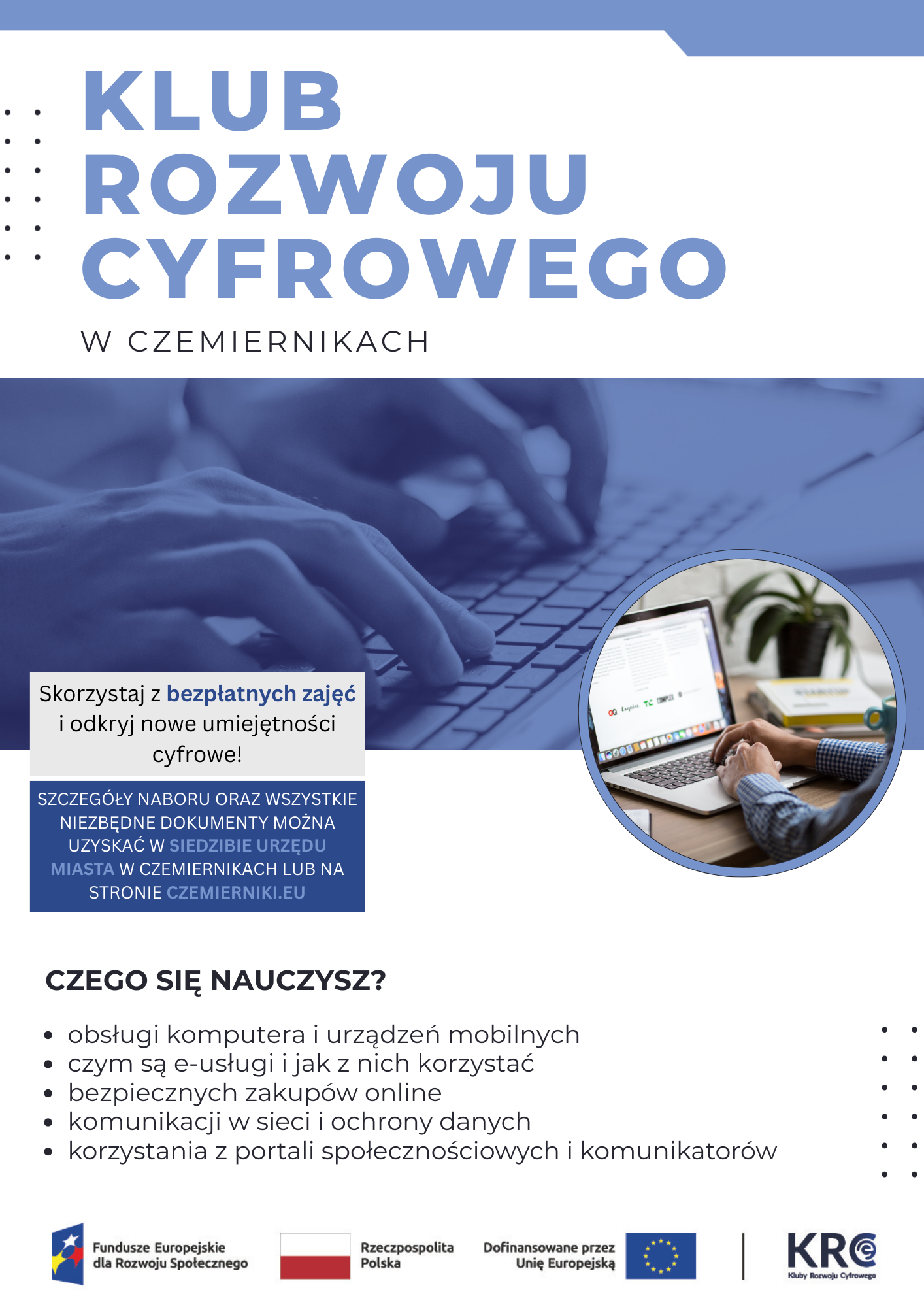 plakat Klub Rozwoju Cyfrowego w Czemiernikach 